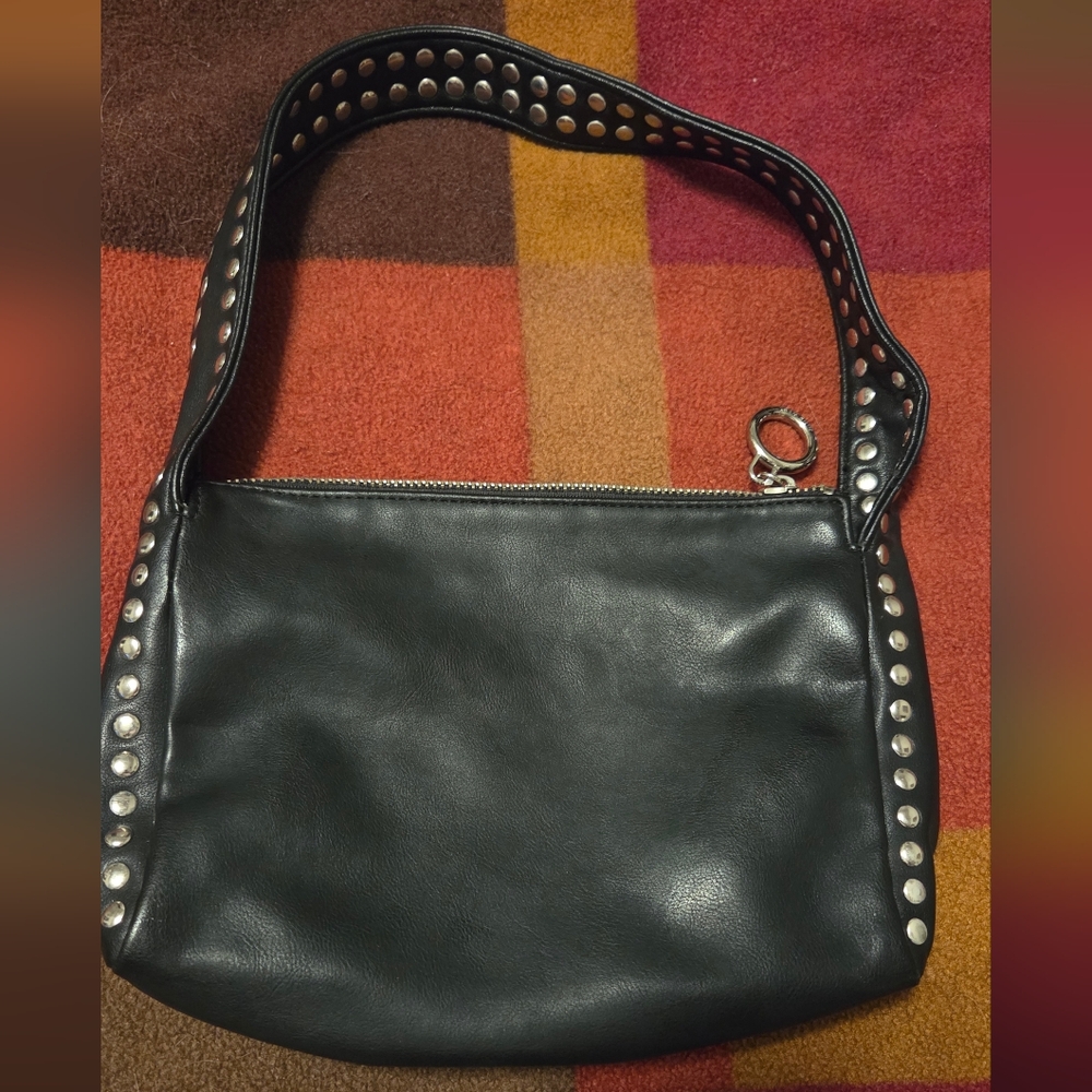 Nine West Black Studded Shoulder Bag